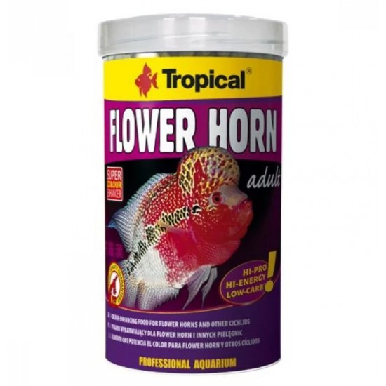 Tropical Flower Horn Adult Pellet 1000ml 380gr