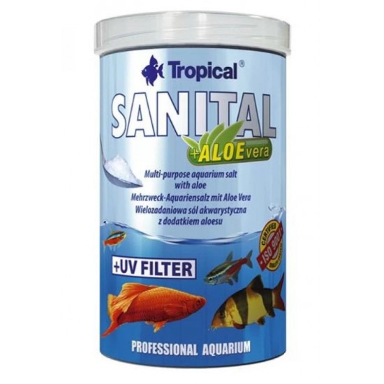 Tropical Sanital +Alovera 1000ml 1,2Kg Akvaryum Tuzu