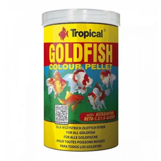 Tropical Goldfish Colour Pellet 250ml 90gr