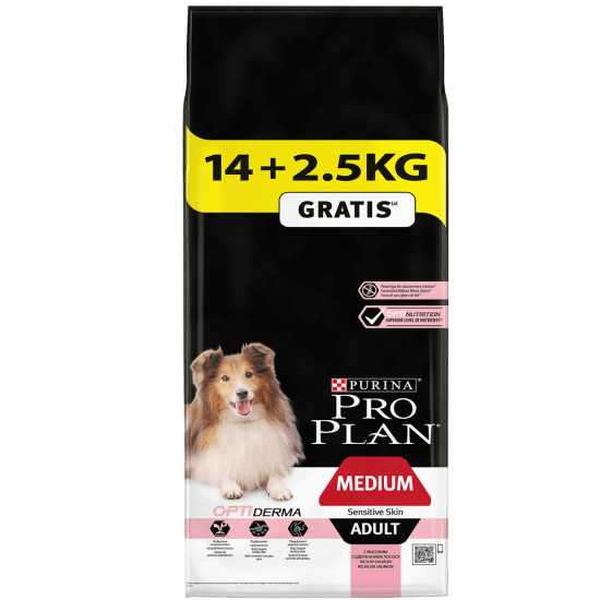 Pro Plan Medium Adult Somonlu Hassas Yetişkin Köpek Maması 14 + 2.5 KG